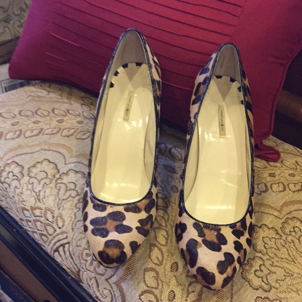 Cheetah print Real fur maxstudio heels